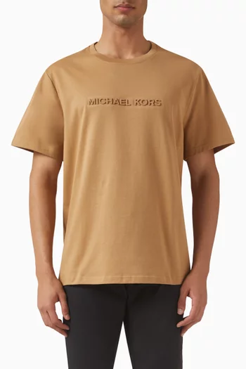 Embossed-logo T-shirt in Cotton