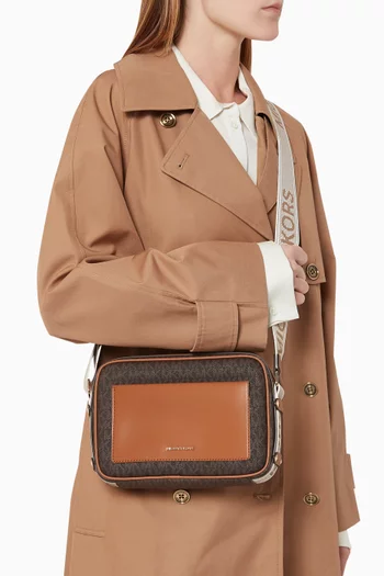 Large Maeve Logo Crossbody Bag in Coated-canvas
