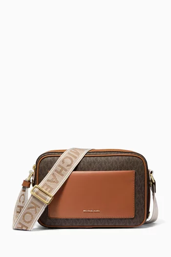 Large Maeve Logo Crossbody Bag in Coated-canvas