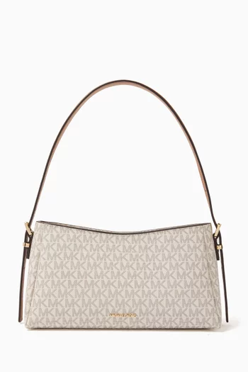 Moore Logo Shoulder Bag in Coated-canvas