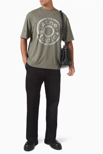Logo T-shirt in Cotton Blend