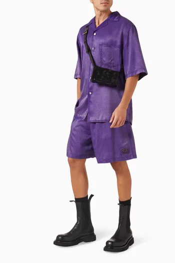 Garment Dyed Shorts in Fluid Twill