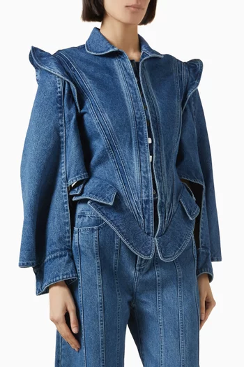 Baroque-style Jacket in Denim