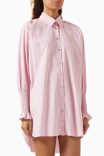 Striped Oversized Shirt in Cotton