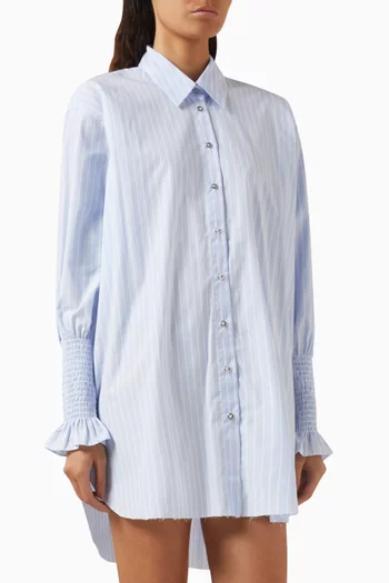 Striped Oversized Shirt in Cotton