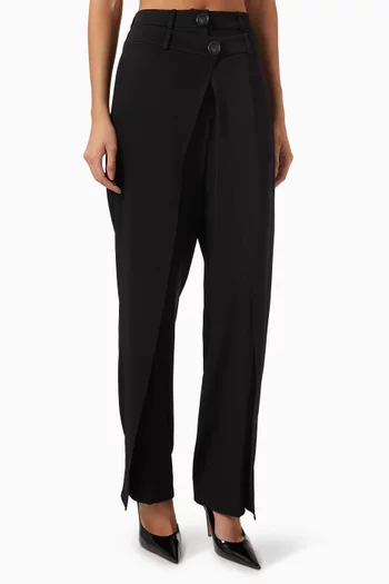 Aya High-waisted Pants in Crepe