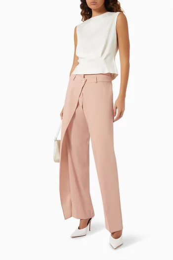 Aya High-waisted Pants in Crepe