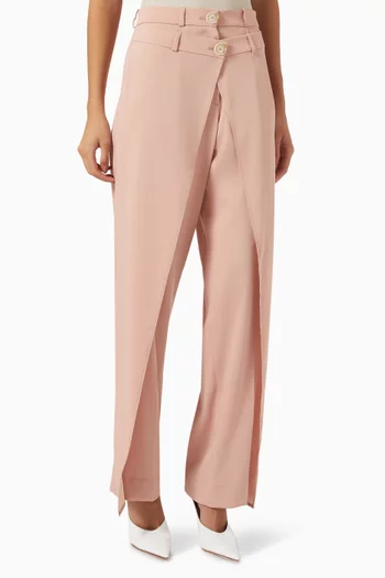 Aya High-waisted Pants in Crepe