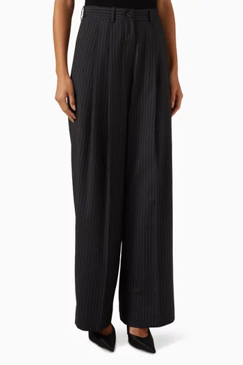 Zainab High-waist Pants in Wool-viscose Blend
