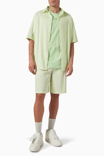 شورت بولينغ مزيج قطن جاكار