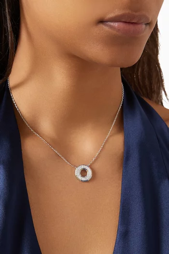 Round Mix Necklace in 925 Sterling Silver
