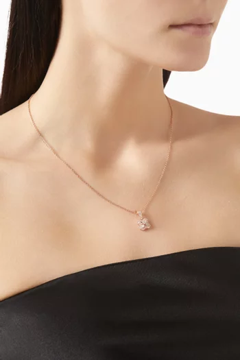 Clover Necklace in Rose Gold-plated Sterling Silver