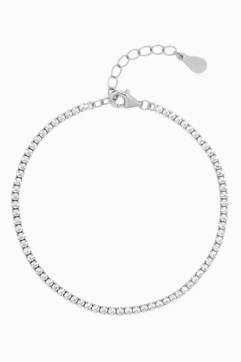 Tennis Bracelet in 925 Sterling Silver