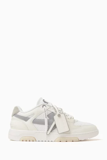 Slim Out Of Office Sneakers in Mesh & Leather