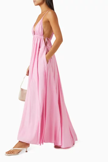 Josephine Maxi Dress in Viscose-silk Blend