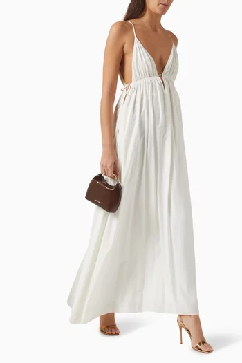 Josephine Maxi Dress in Viscose-silk Blend