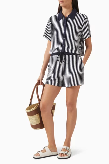 Danita Drawstring Shorts in Terry