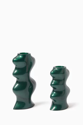 Lia Wavy Candle Holders