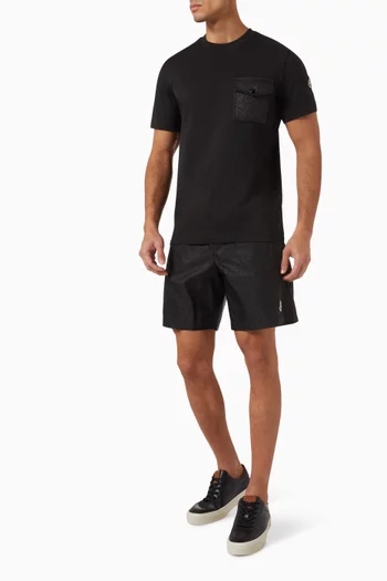 All-over Logo Pocket T-shirt in Cotton