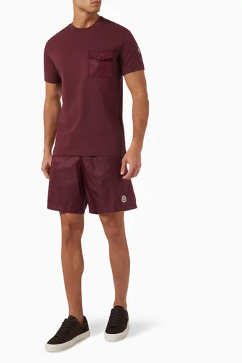 All-over Logo Pocket T-shirt in Cotton