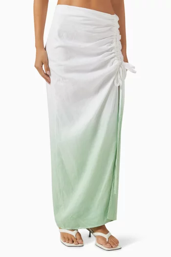 Mirna Drawstring Ombre Skirt