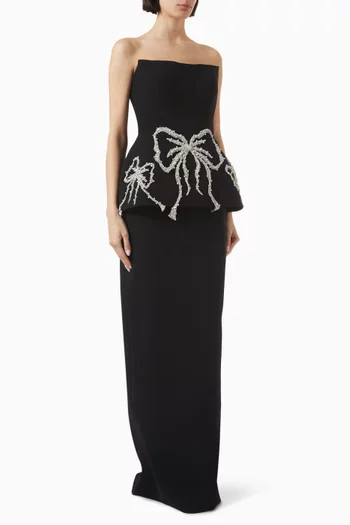 Night Star & Signature Gown in Crepe