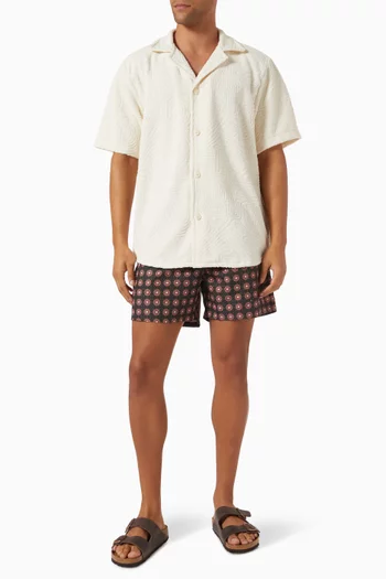 Coffee Lumo Swim Shorts
