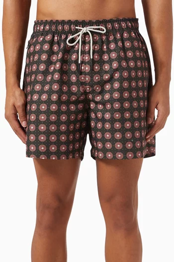Coffee Lumo Swim Shorts