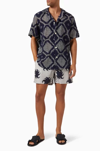 Gravel Ember Swim Shorts in Nylon