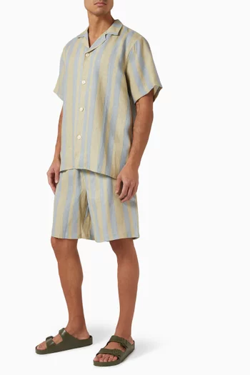 Mist Strata Cuba Shirt in Linen