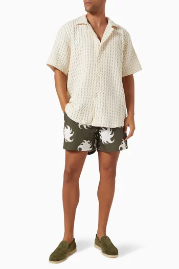 Pine Ember Swim Shorts