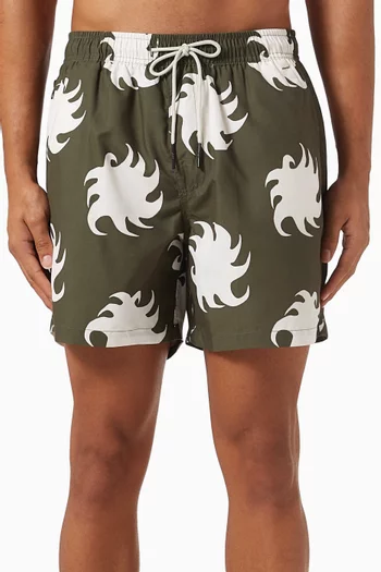 Pine Ember Swim Shorts