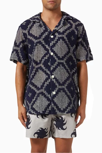 Trastevere Cuba Crochet Shirt in Cotton Blend