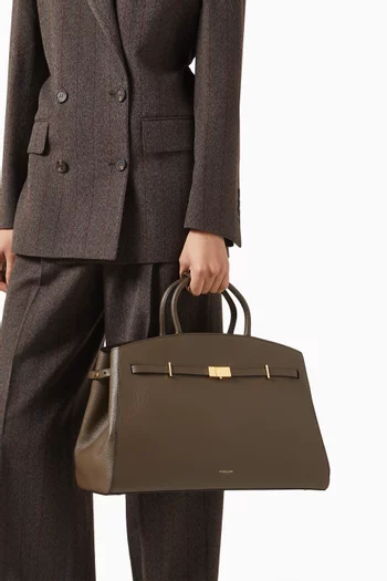 The Hudson Tote Bag in Grained Leather