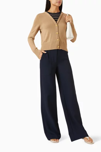 Enza Buttoned Sweater in Merino-wool