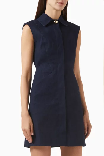 Serina Mini Dress in Stretch Denim