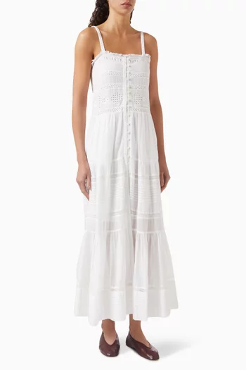 Divine Maxi Dress in Cotton-voile