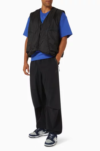 Tech Woven Gilet in Nylon Ripstop