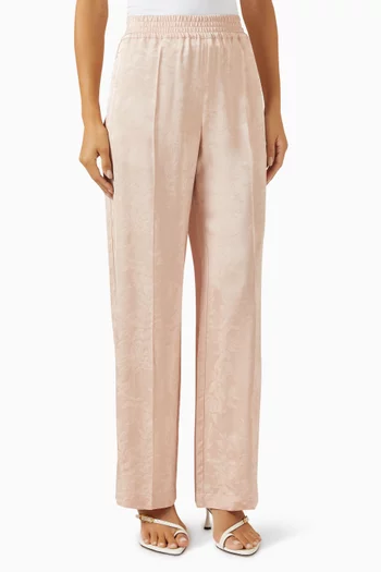 Pyjama Pants in Floral Jacquard