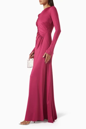 Ruched Gown in Jersey