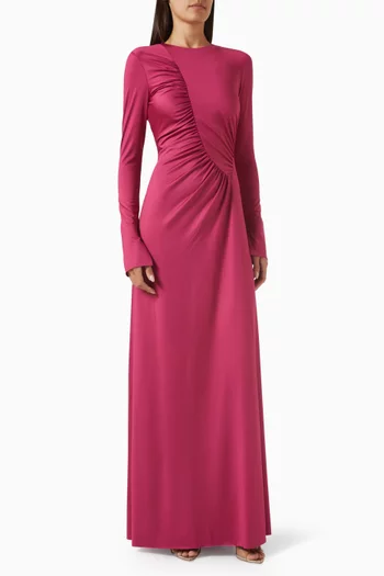 Ruched Gown in Jersey
