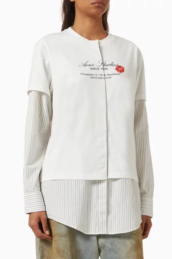 Layered T-shirt in Cotton