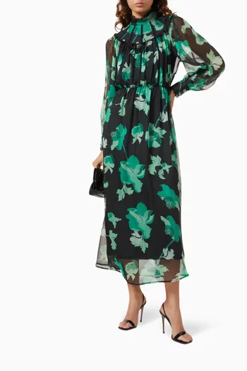 Floral Print Midi Dress