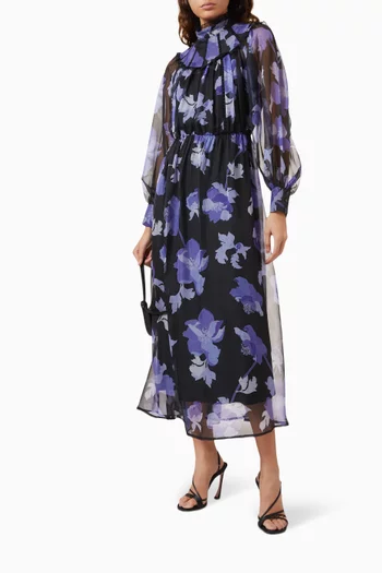 Floral Print Midi Dress