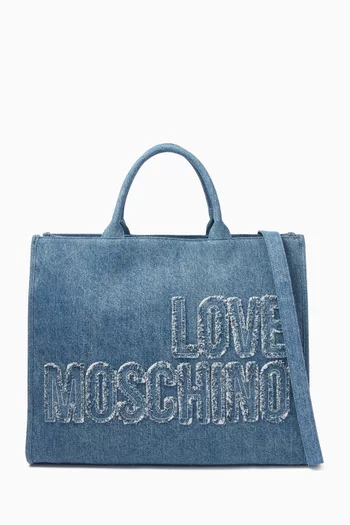 Large Tote Bag in Denim