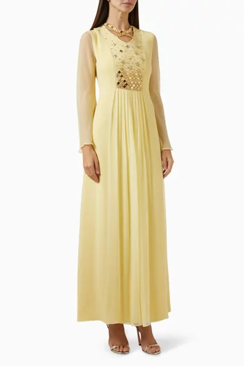 Francesca Mirror-detail Maxi Dresss