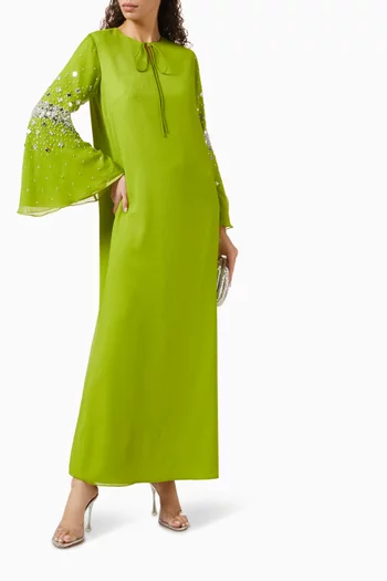 Zenobia Crystal-embellished Maxi Dress