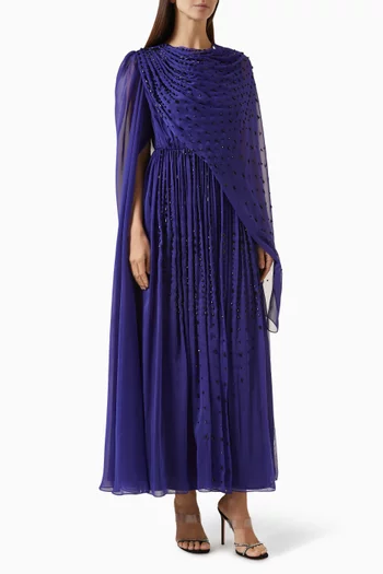 Crystal Embellished Maxi Dress