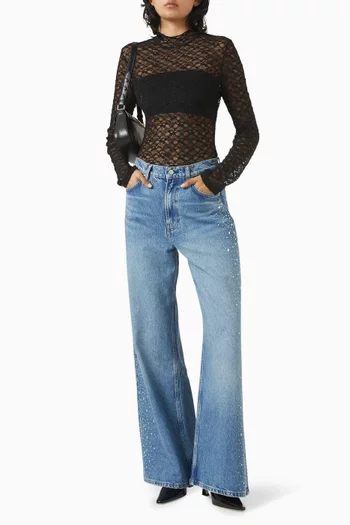 Nell Top in Mesh Knit