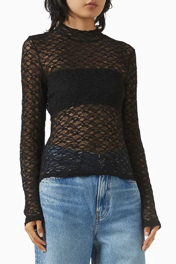 Nell Top in Mesh Knit